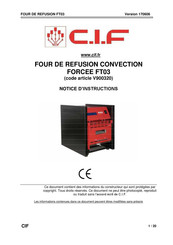 C.I.F V900320 Notice D'instructions