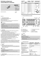 Festo MPV-E/A-08-M8 Mode D'emploi