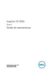 Dell Inspiron 13 7000 Guide De Maintenance