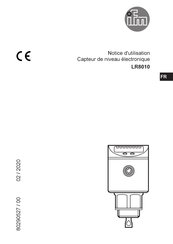 IFM LR8010 Notice D'utilisation