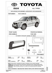 Toyota PZ415-X0950-00 Manuel D'installation