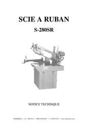 SIDERMECA S-280SR Notice Technique