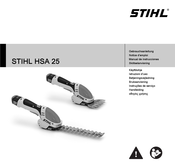 Stihl HSA 25 Notice D'emploi