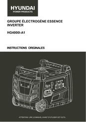 Hyundai power products HG3000i Instructions Originales