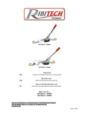Ribimex Ribitech PRTIRF4T Manuel D'instructions Et D'utilisation