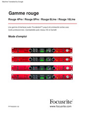 Focusrite Rouge 8Pre Mode D'emploi