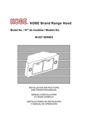 KOBE IN-027 Série Manuel D'installation Et Mode D'emploi