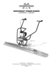 Marshalltown Shockwave Power Screed SW100H Mode D'emploi