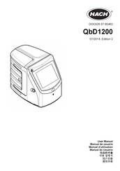 Hach QbD1200 AutoSampler Manuel D'utilisation