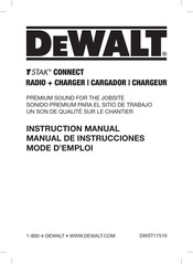 DeWalt TSTAK CONNECT DWST17510 Mode D'emploi