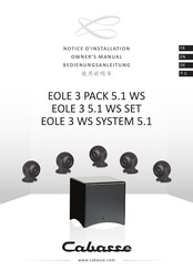 CABASSE EOLE 3 PACK 5.1 WS Notice D'installation
