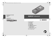 Bosch Professional GLM 30 Notice Originale