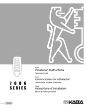 Kaba 7006 Serie Instructions D'installation