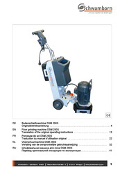 Schwamborn DSM 250S Traduction Du Manuel D'utilisation Original