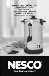 Nesco CU-50 Guide D'entretien Et D'utilisation