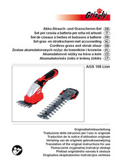 Grizzly AGS 108 Lion Traduction De La Notice D'utilisation Originale