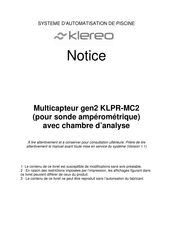 Klereo KLPR-MC2 Notice
