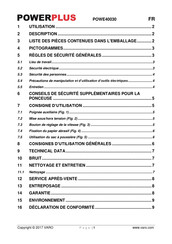 Powerplus POWE40030 Mode D'emploi