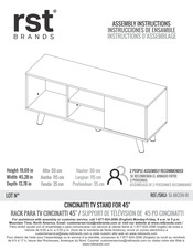 rst brands Cincinatti SL-MCON-18 Instructions D'assemblage