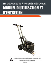 National Flooring Equipment 550 Serie Manuel D'utilisation Et D'entretien