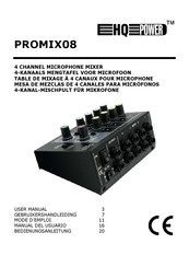 Velleman HQ-Power PROMIX08 Mode D'emploi