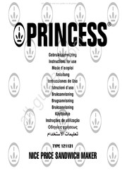 Princess NICE PRICE SANDWICH MAKER Mode D'emploi