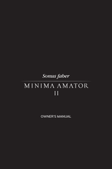 Sonus Faber MINIMA AMATOR II Manuel