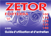 Zetor FORTERRA 100 2013 Guide D'utilisation Et D'entretien