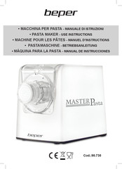 Beper Master Pasta Manuel D'instructions