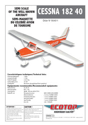 Topmodel ECOTOP CESSNA 182 40 Mode D'emploi