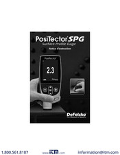 DeFelsko PosiTector SPG30-3 Notice D'instruction