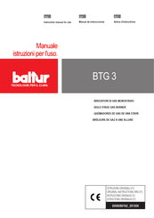 baltur BTG 3 Notice D'instructions