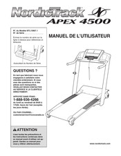 NordicTrack Apex 4500 Manuel De L'utilisateur