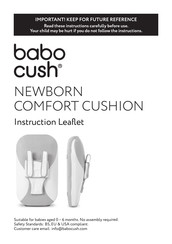 babo cush Newborn Comfort Cushion Notice D'instructions