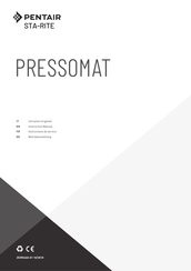 Pentair STA-RITE PRESSOMAT PMY20 PVM 15-12 Instructions De Service