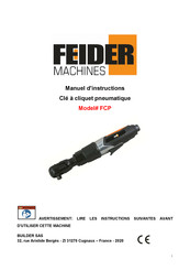 FEIDER Machines FCP Manuel D'instructions