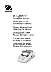 OHAUS SF40A Manuel D'instructions