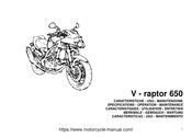 Cagiva V-raptor 650 Instructions