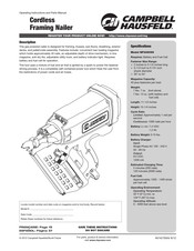 Campbell Hausfeld NF349099 Instructions D'utilisation