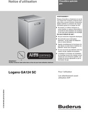 Buderus Logano GA124 SC Notice D'utilisation