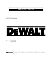 DeWalt DXGNR 5700 Manuel D'instructions