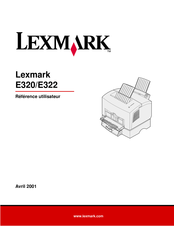 Lexmark E322 Manuel De Référence Utilisateur
