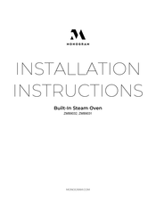 Monogram ZMB9032 Instructions D'installation