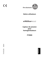 IFM Electronic efector500 PY9000 Notice Utilisateurs