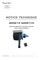 France Air GAZPAR T-V M Notice Technique