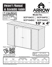 Arrow Storage Products SCP104SG Manuel De L'utilisateur Et Guide D'assemblage