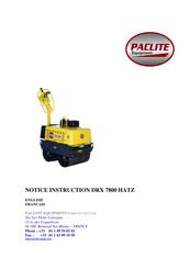 PACLITE Equipment DRX 7800 Instructions