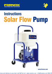 Fernox Solar Flow Pump Mode D'emploi
