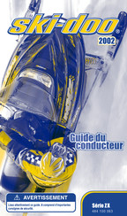 BOMBARDIER ski-doo ZX Serie 2002 Guide Du Conducteur