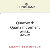 Junghans J645.29 Mode D'emploi